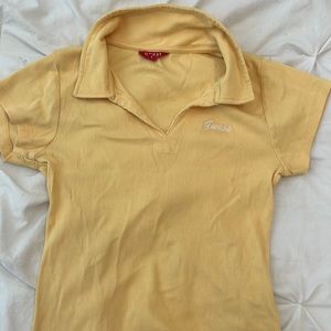 Guess yellow colored top